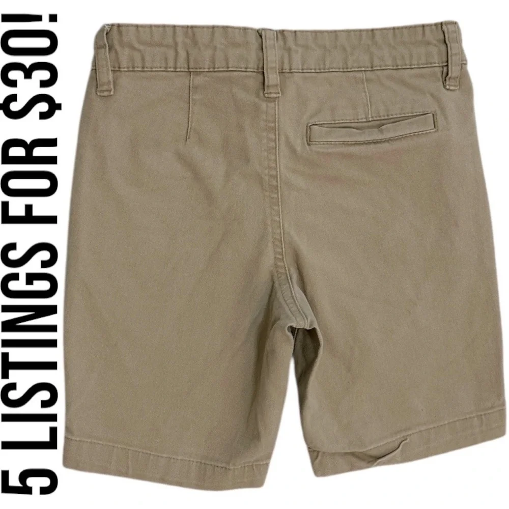 Old Navy Boys Flat Front Khaki Shorts Built in Flex Size 5